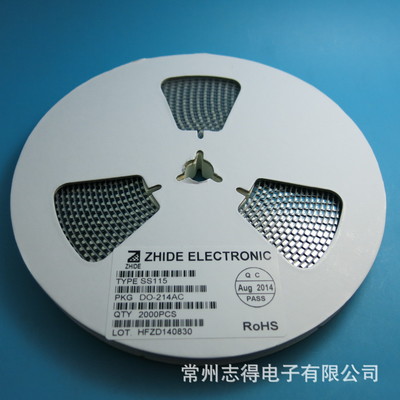 SS115肖特基二極管貼片SMA 原裝正品，志得電子專業供應